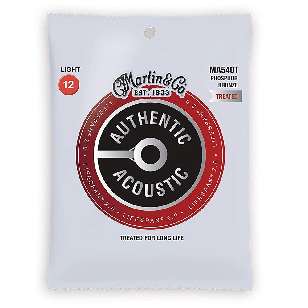 Martin Lifespan 2.0 Acoustic Guitar Strings, 92/8 Phosphor Bronze - Light 12-54