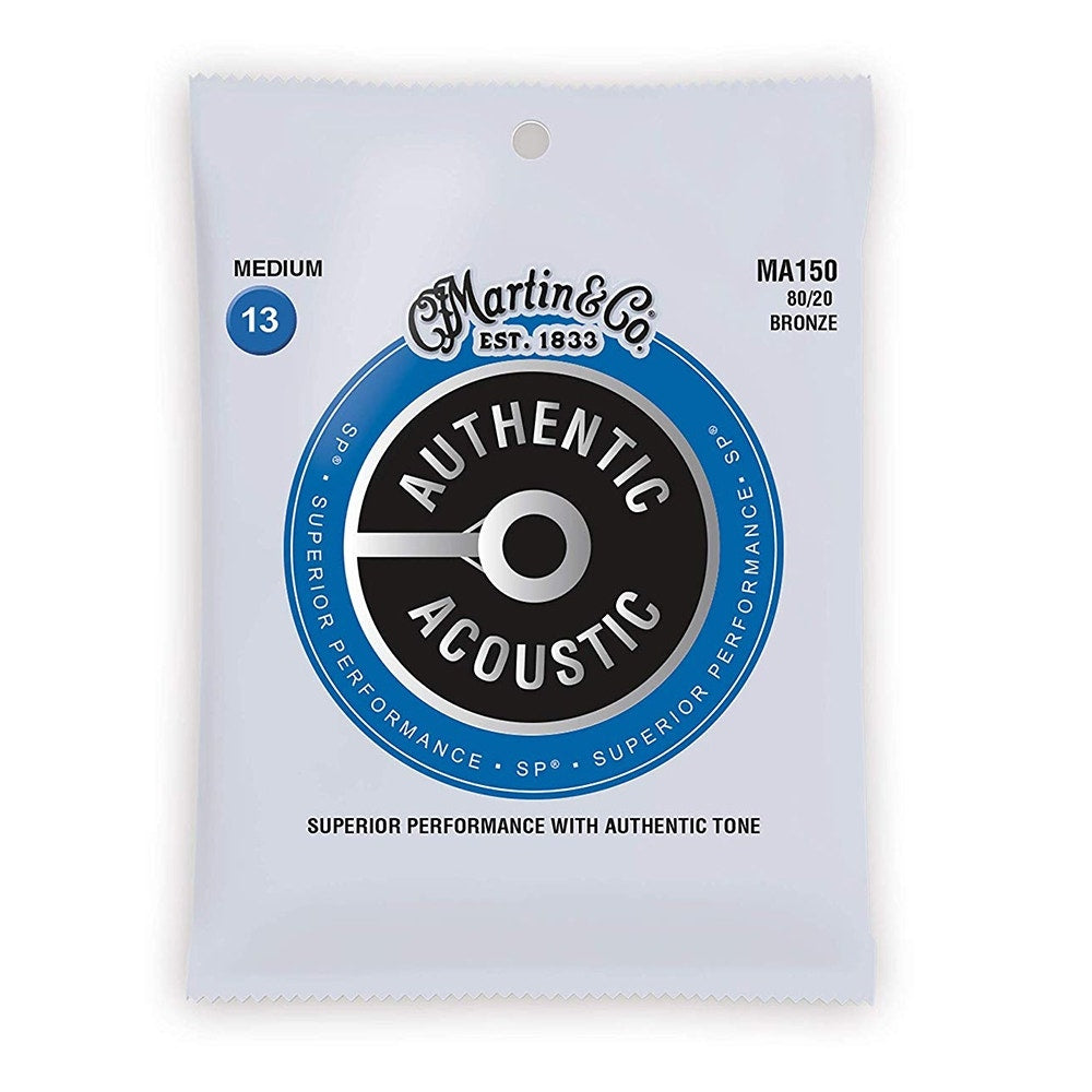 Martin MA150 SP 80/20 Bronze Superior Performance Acoustic Guitar Strings - Medium (13-56)