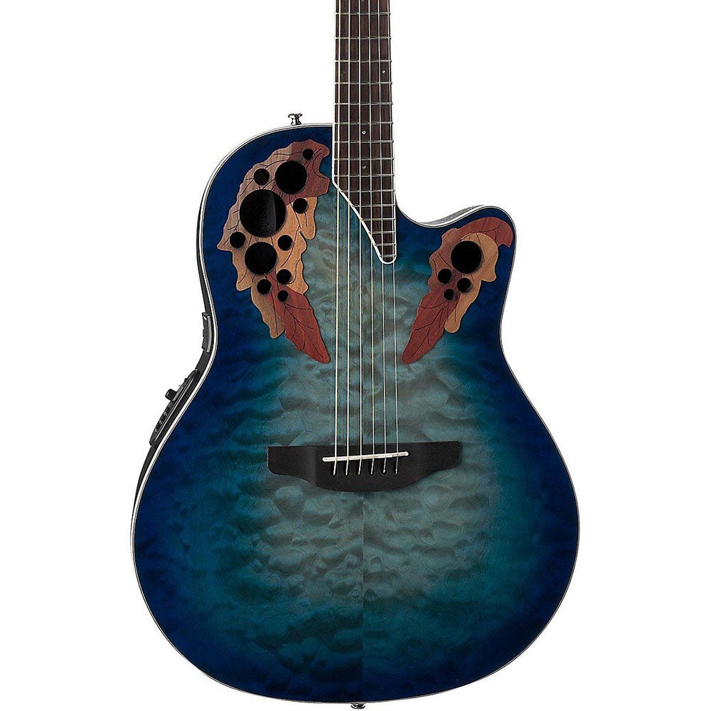 Ovation CE48P Celebrity Elite Plus Super Shallow Acoustic-Electric Guitar - Regal to Natural