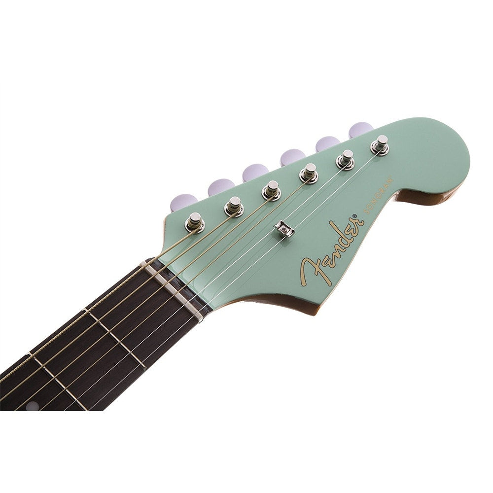 Fender Sonoran SCE Acoustic-Electric Guitar, Walnut Fingerboard - Surf Green