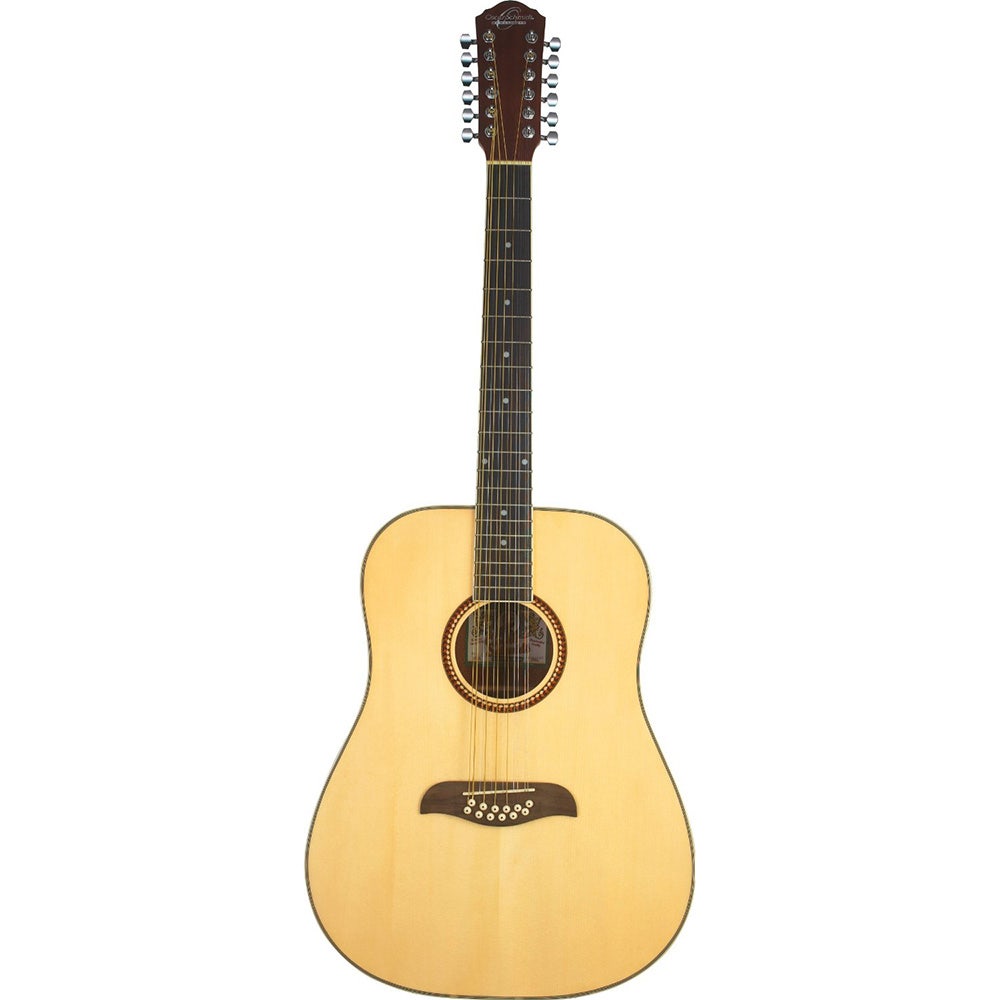Oscar Schmidt OD312 12-String Acoustic Dreadnought Guitar - Natural