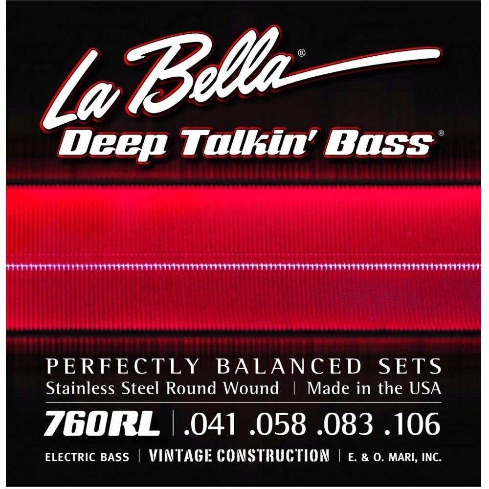 La Bella 760RL Deep Talkin’ Round Wound Light Bass Strings 41-106