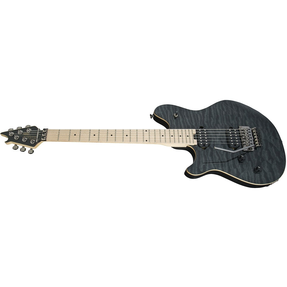 EVH Wolfgang WG Standard Left-Handed Electric Guitar, Quilt Maple Top, HH - Trans Black Quilt