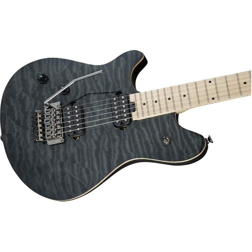 EVH Wolfgang WG Standard Left-Handed Electric Guitar, Quilt Maple Top, HH - Trans Black Quilt