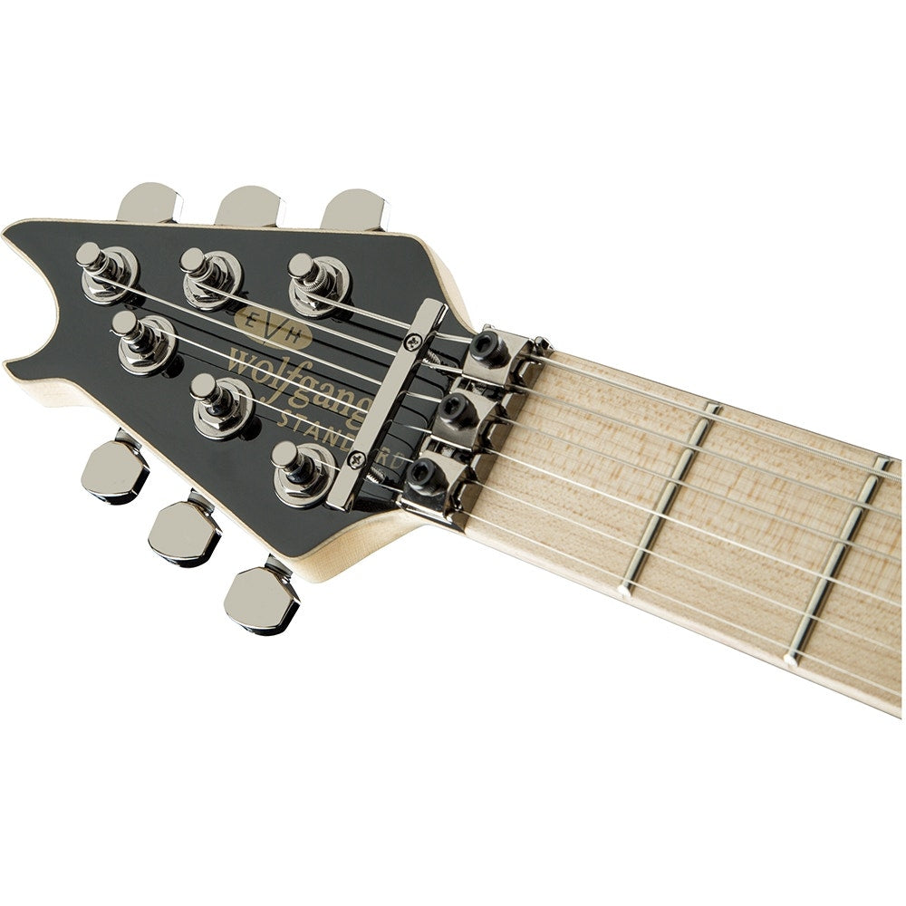 EVH Wolfgang WG Standard Left-Handed Electric Guitar, Quilt Maple Top, HH - Trans Black Quilt
