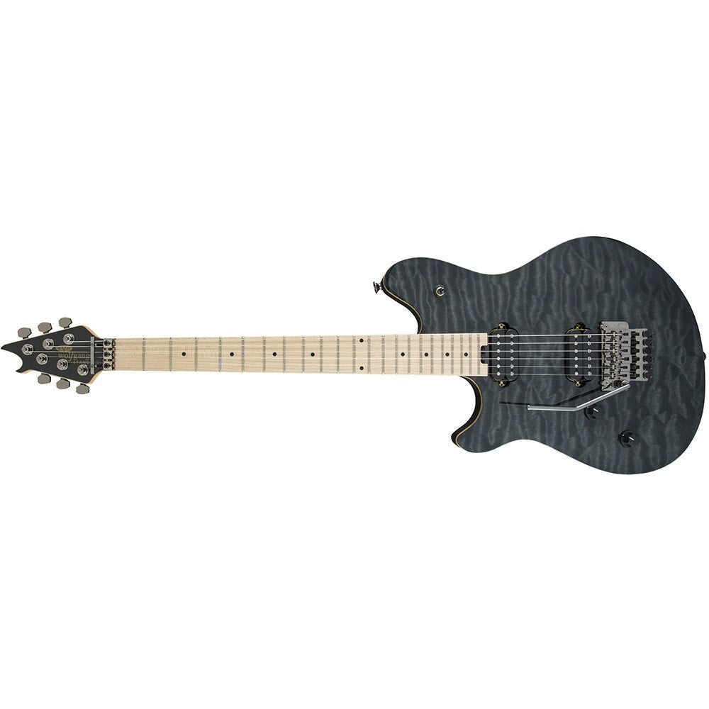 EVH Wolfgang WG Standard Left-Handed Electric Guitar, Quilt Maple Top, HH - Trans Black Quilt