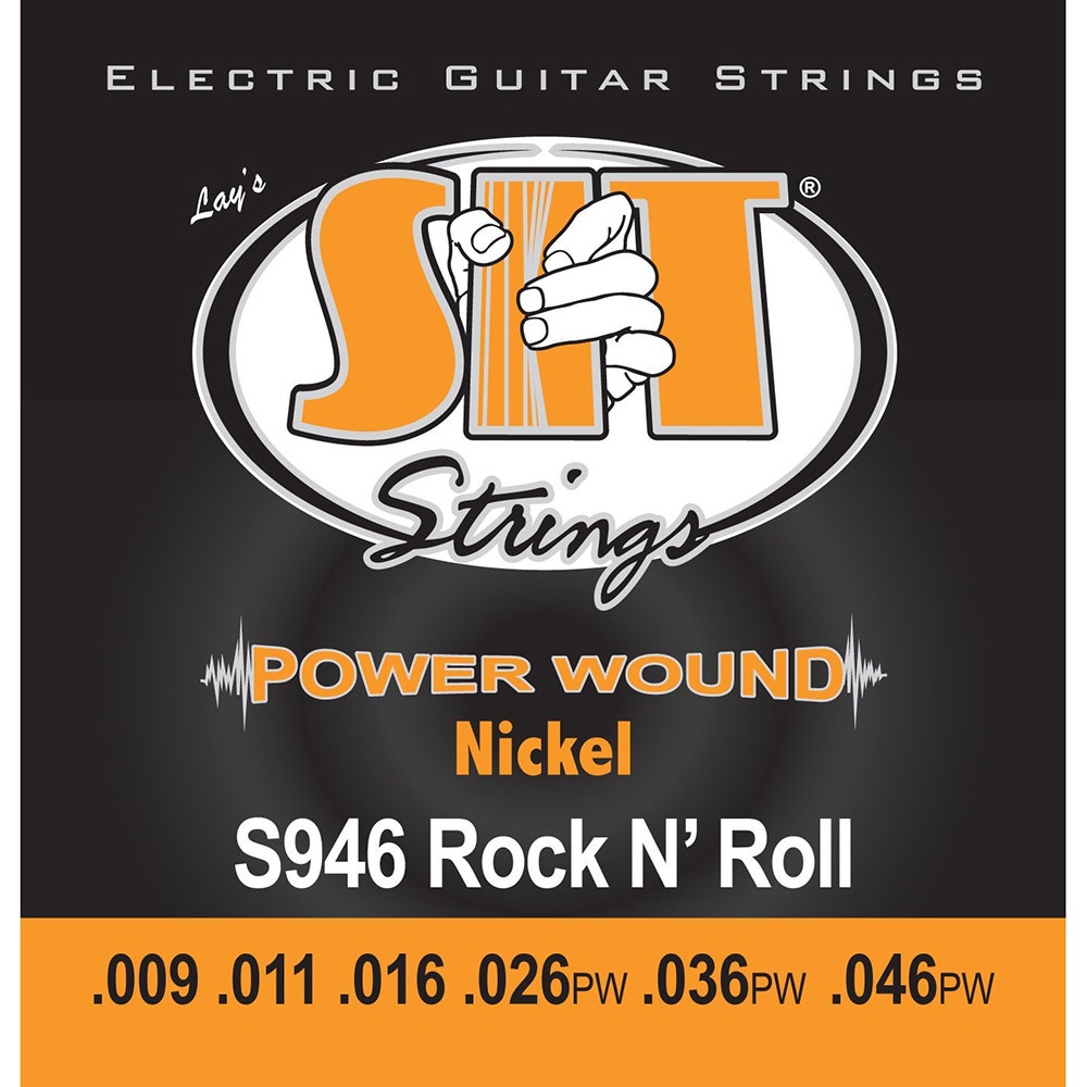 SIT Strings S946 Rock n Roll Power Wound Nickel Electric Guitar Strings (9-46)