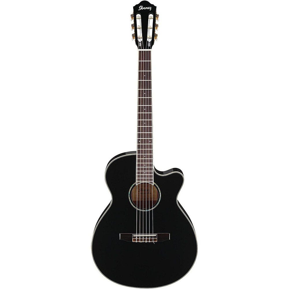 Ibanez AEG10NII Nylon String Cutaway Acoustic-Electric Guitar - Black (B-Stock)