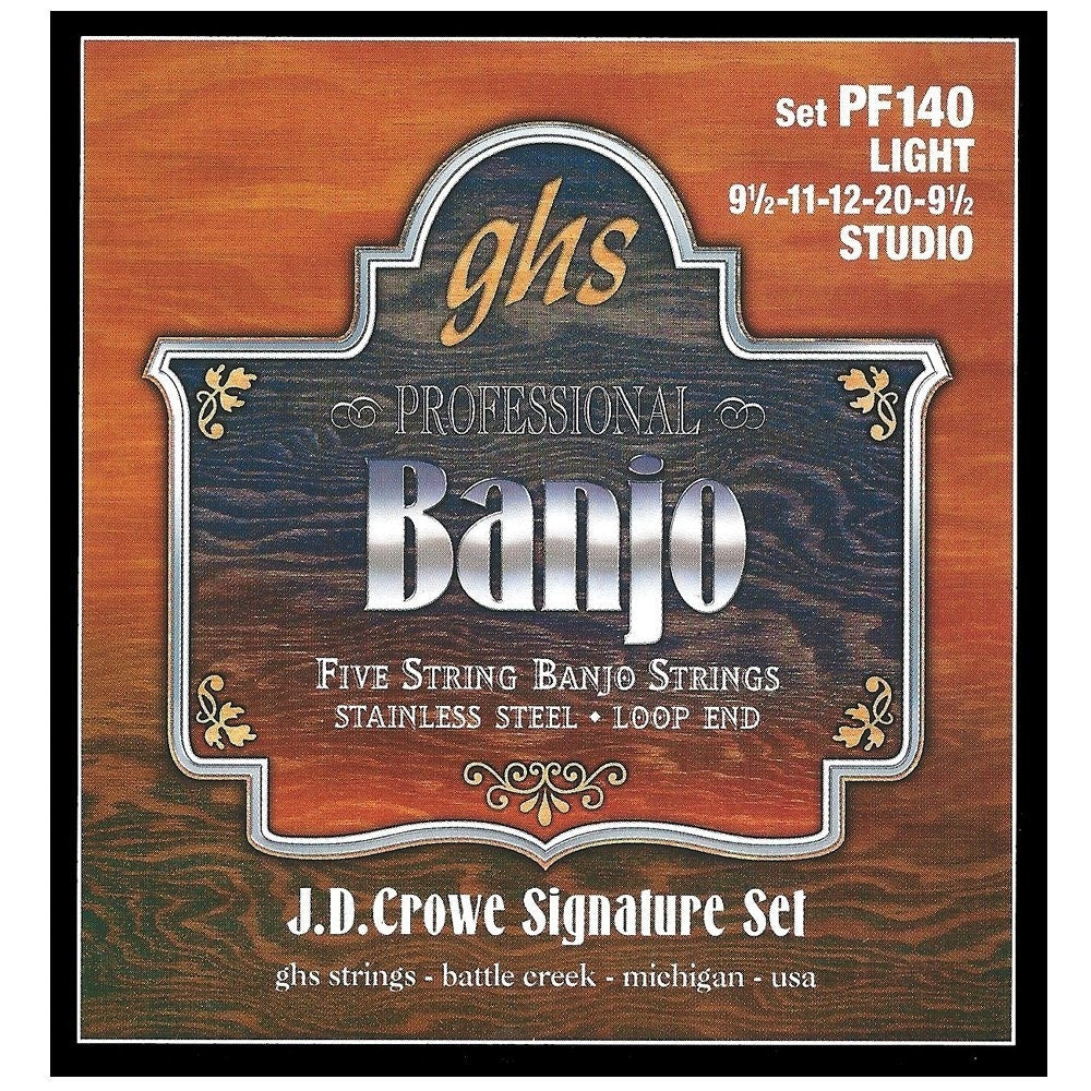 GHS PF140 JD Crowe Signature 5-String Stainless Steel Banjo Strings
