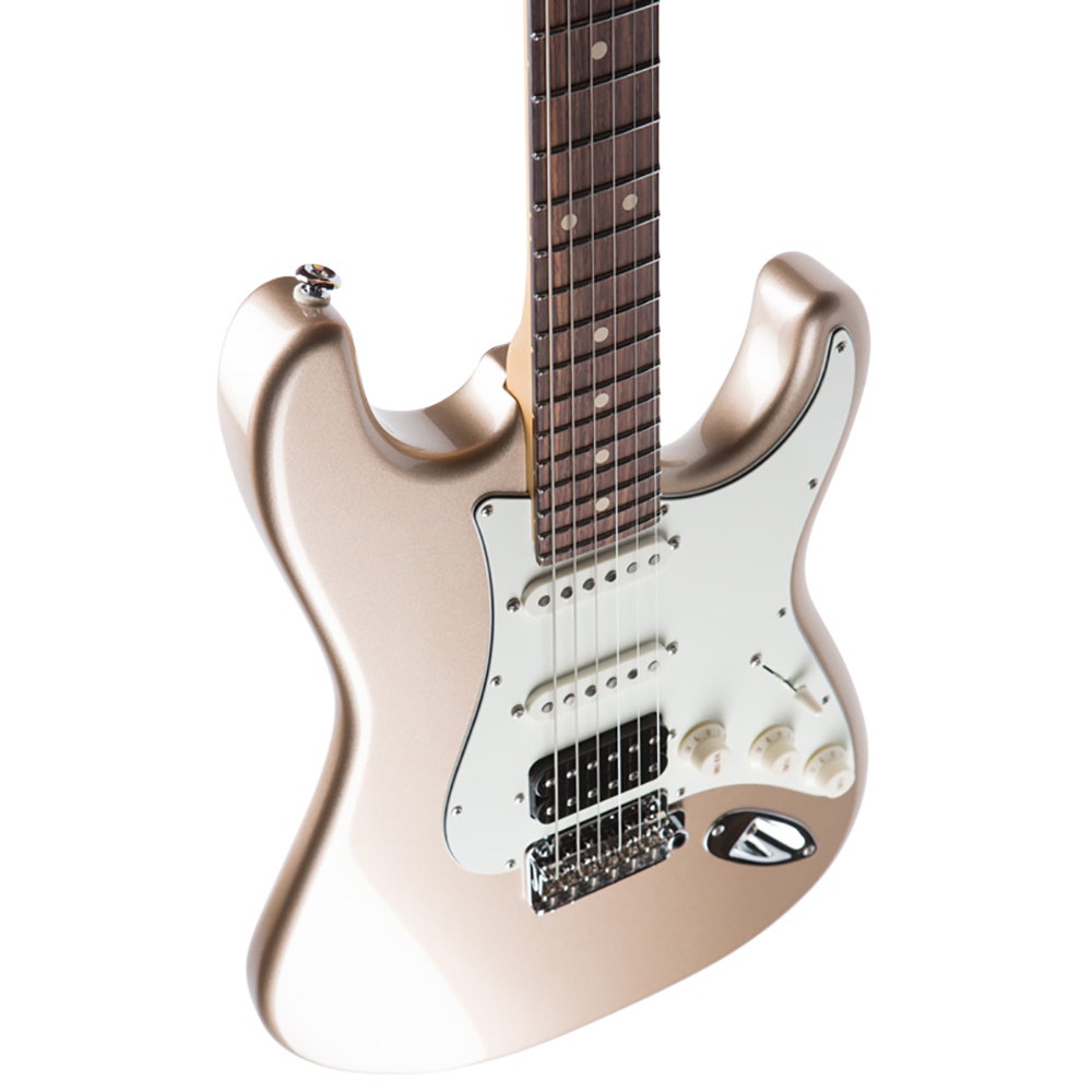 Suhr Classic Pro Electric Guitar, Indian Rosewood Fingerboard, HSS, SSCII - Shoreline Gold