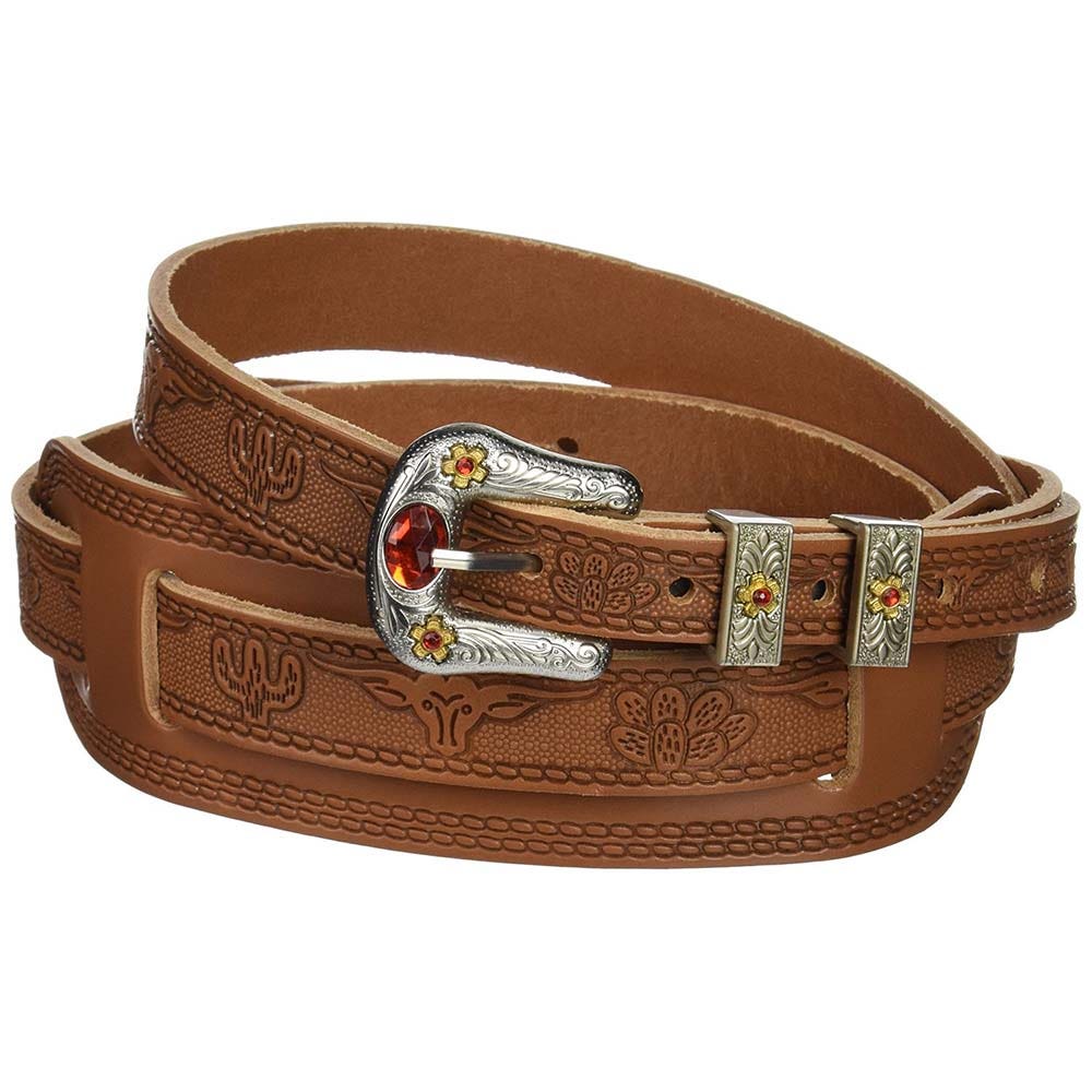 Gretsch Tooled Leather Vintage Syle Guitar Strap - Russet