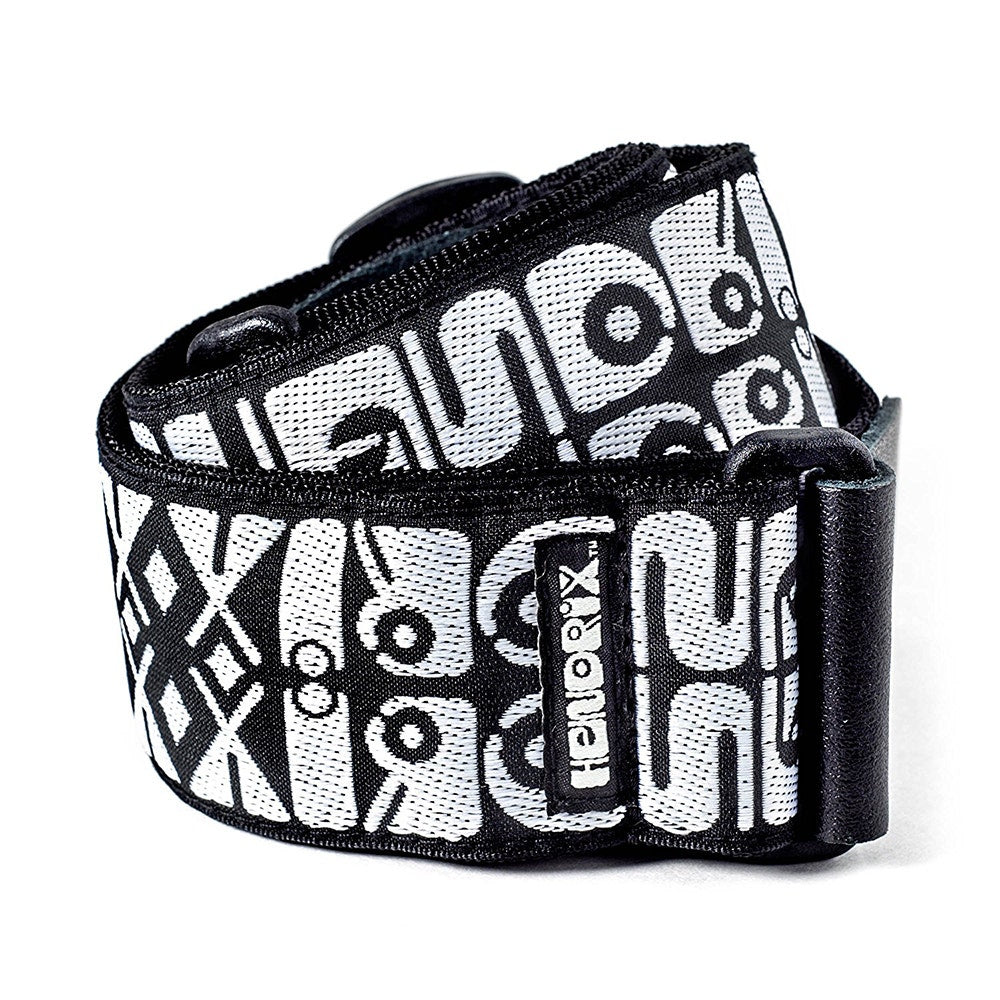 Dunlop JH05 Jimi Hendrix Guitar Strap ‑ Black and White Logo