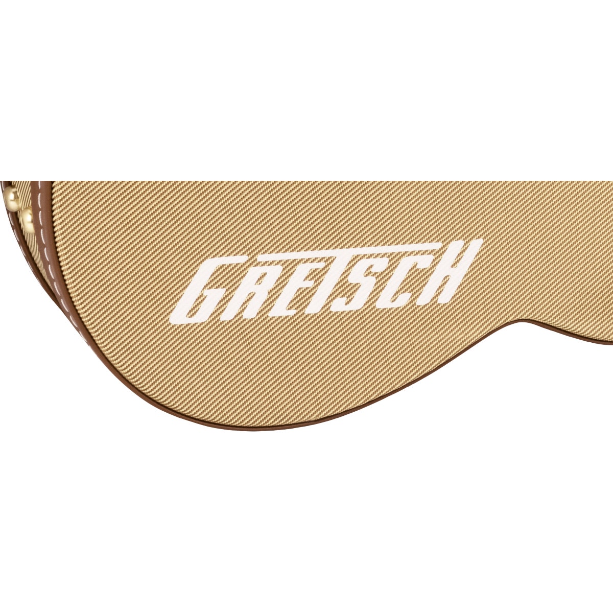 Gretsch Bass / Baritone Tweed Case, Brown Plush Interior w/ Gold Hardware