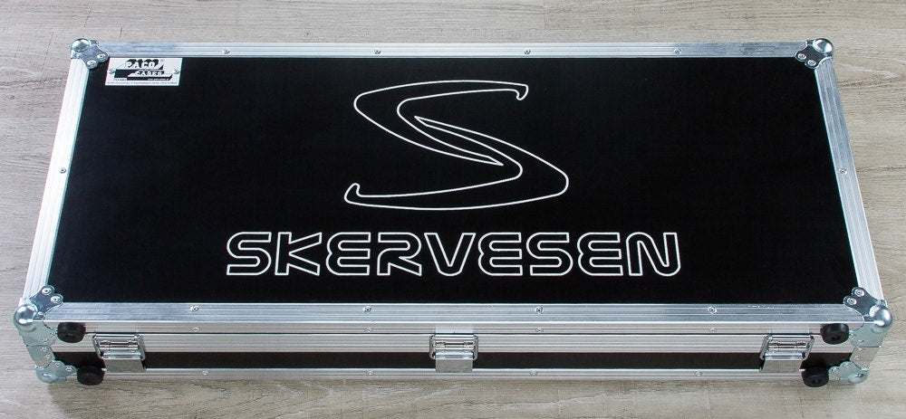 Skervesen Shoggie Singlecut 7-String Headless Electric Guitar, Fanned Fret, Flamed Maple 5A Top, Hard Case - Black Burst