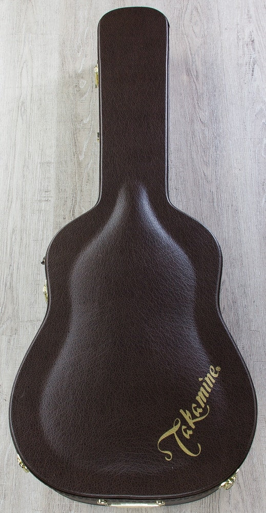 Takamine EF508KC NEX Legacy Series Figured Koa 6-String Acoustic-Electric Guitar with Hard Case