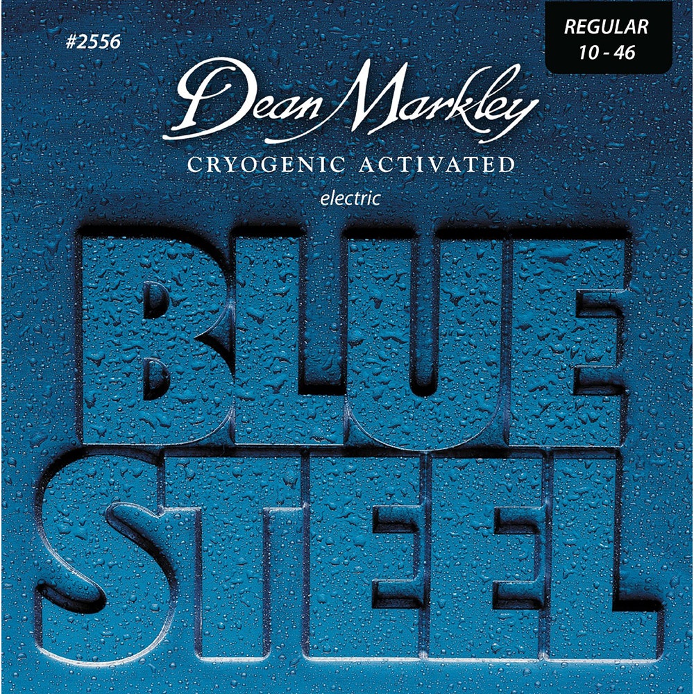10 Sets of Dean Markley 2556 Blue Steel Electric Guitar Strings (10-46)