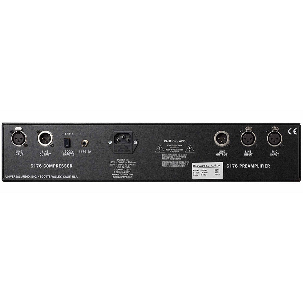 Universal Audio 6176 Vintage Tube Channel Strip (610 Tube Microphone Preamp and 1176LN Compressor)