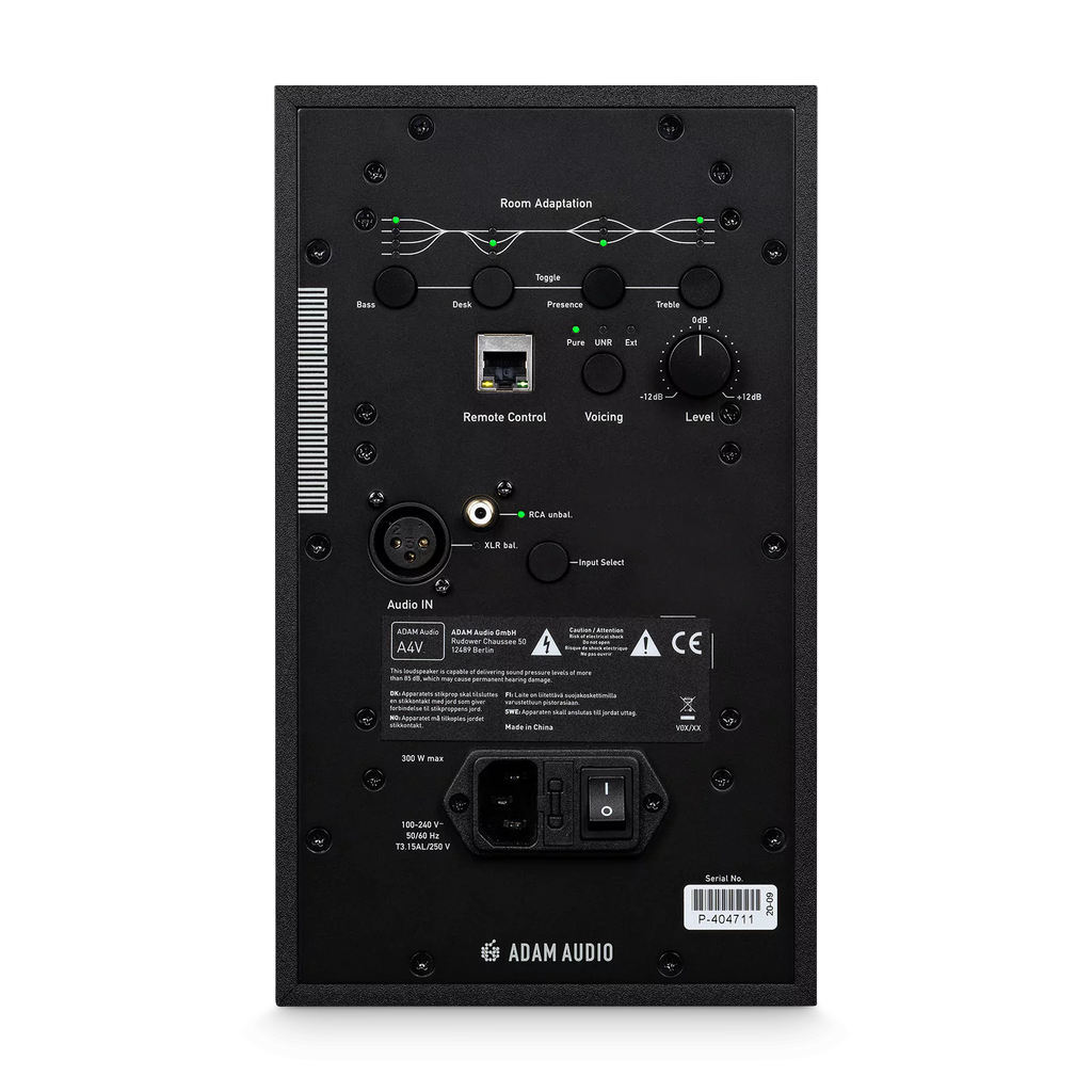 Adam A4V 4-Inch Active Studio Monitor Speaker w/ Rotatable X-ART Tweeter