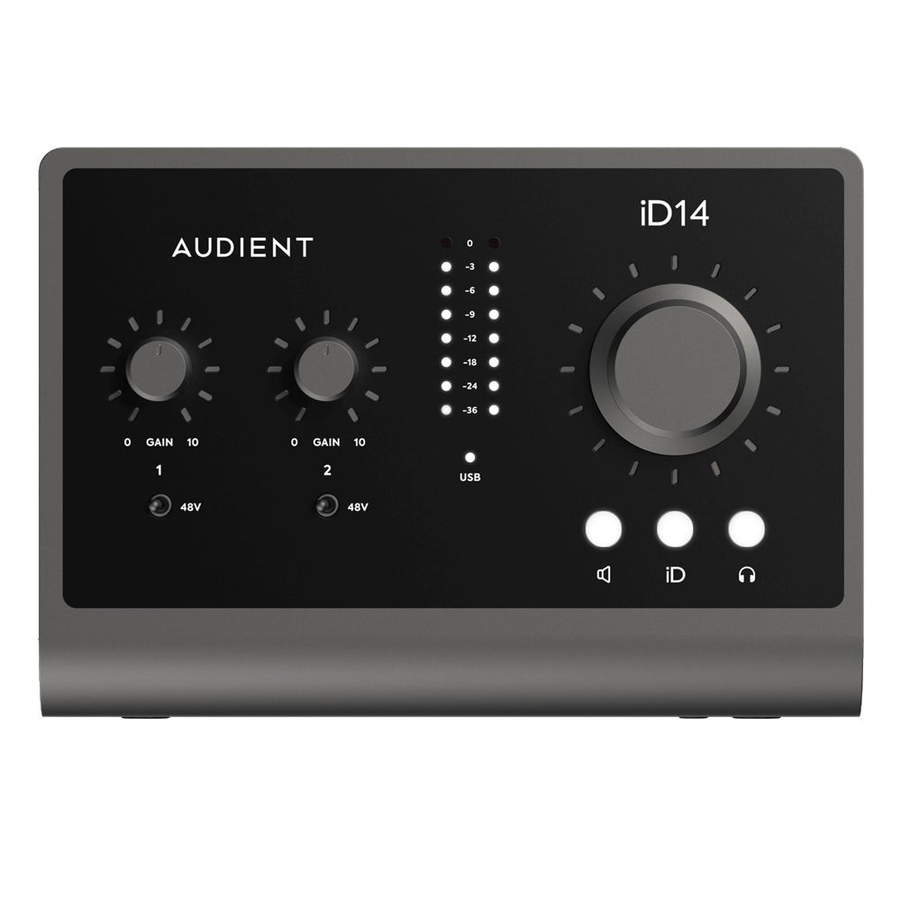Audient iD14 MKII 10-In / 6-Out USB-C Audio Interface with 2 Audient Console Mic Pres