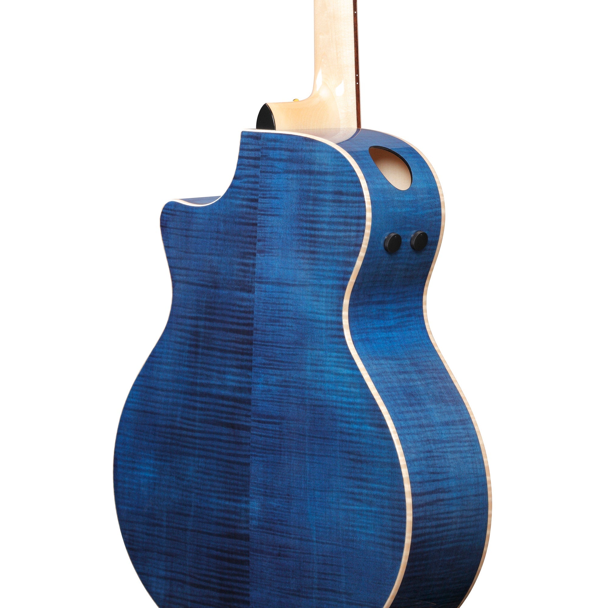 Ibanez AE390 AE Acoustic-Electric Guitar, Solid German Spruce, Natural Top & Aqua Blue Gloss Back