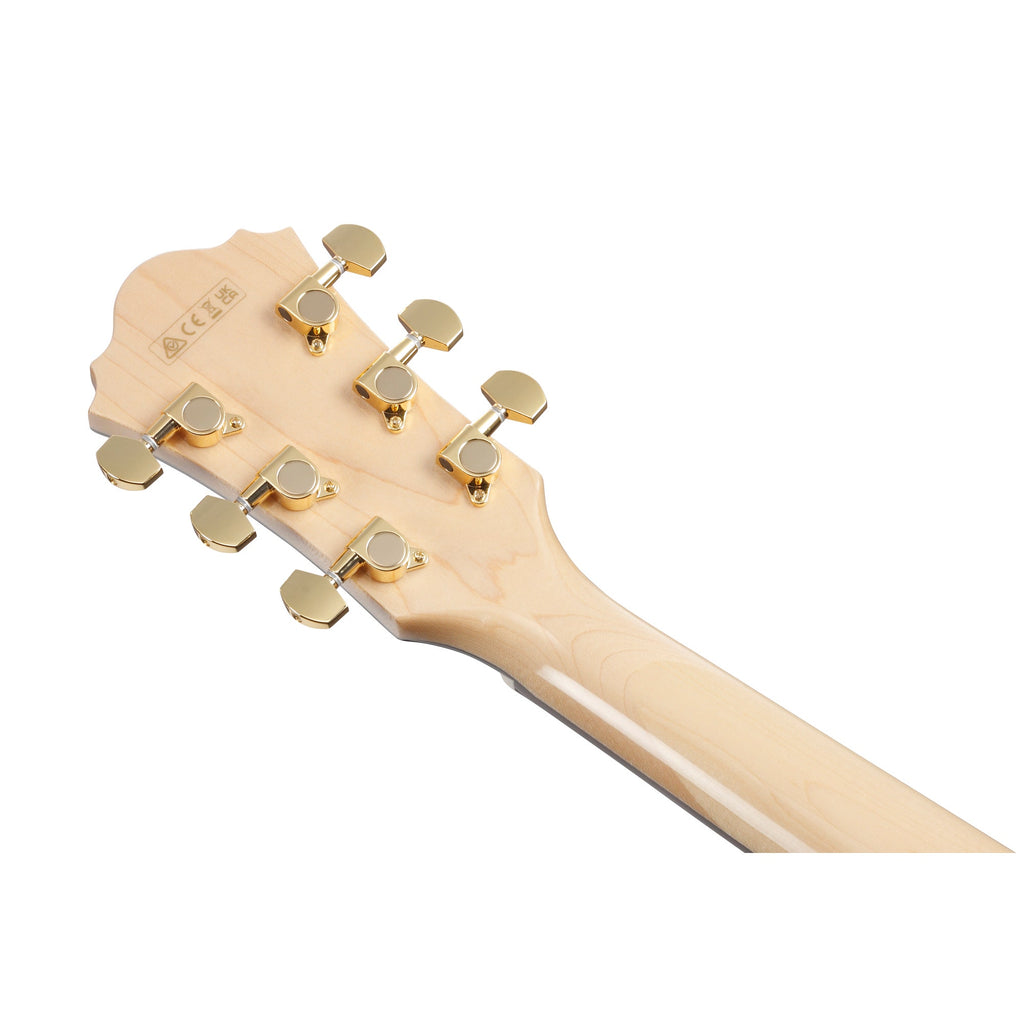 Ibanez AE390 AE Acoustic-Electric Guitar, Solid German Spruce, Natural Top & Aqua Blue Gloss Back