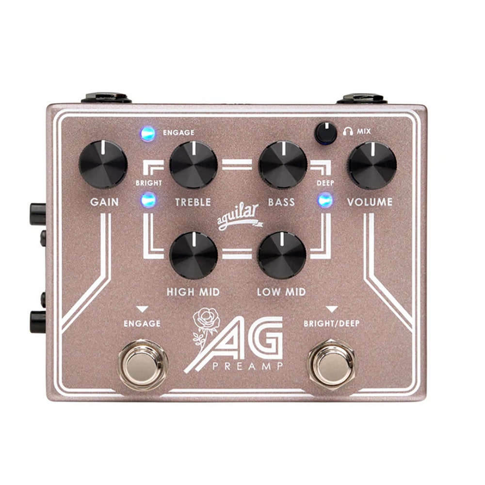Aguilar AG Preamp / DI Bass Effects Pedal, Breast Cancer Awareness Edition