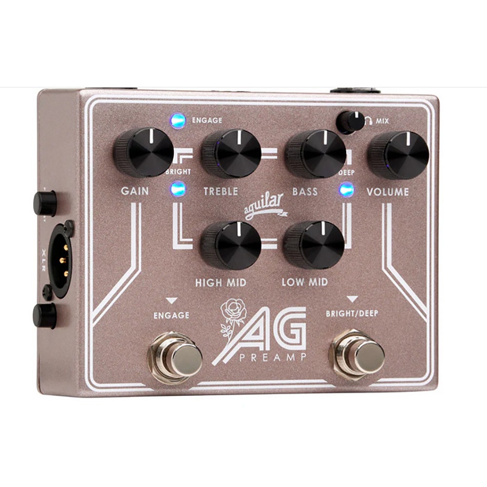 Aguilar AG Preamp / DI Bass Effects Pedal, Breast Cancer Awareness Edition