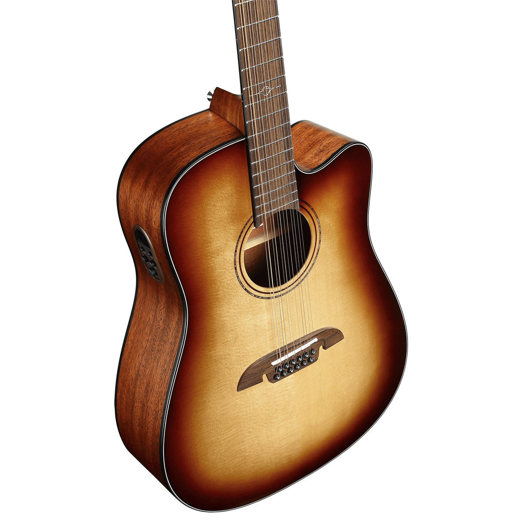 Alvarez Artist AD60ce 12-String Dreadnought Acoustic-Electric Guitar, Solid Sitka Spruce Top, Shadowburst