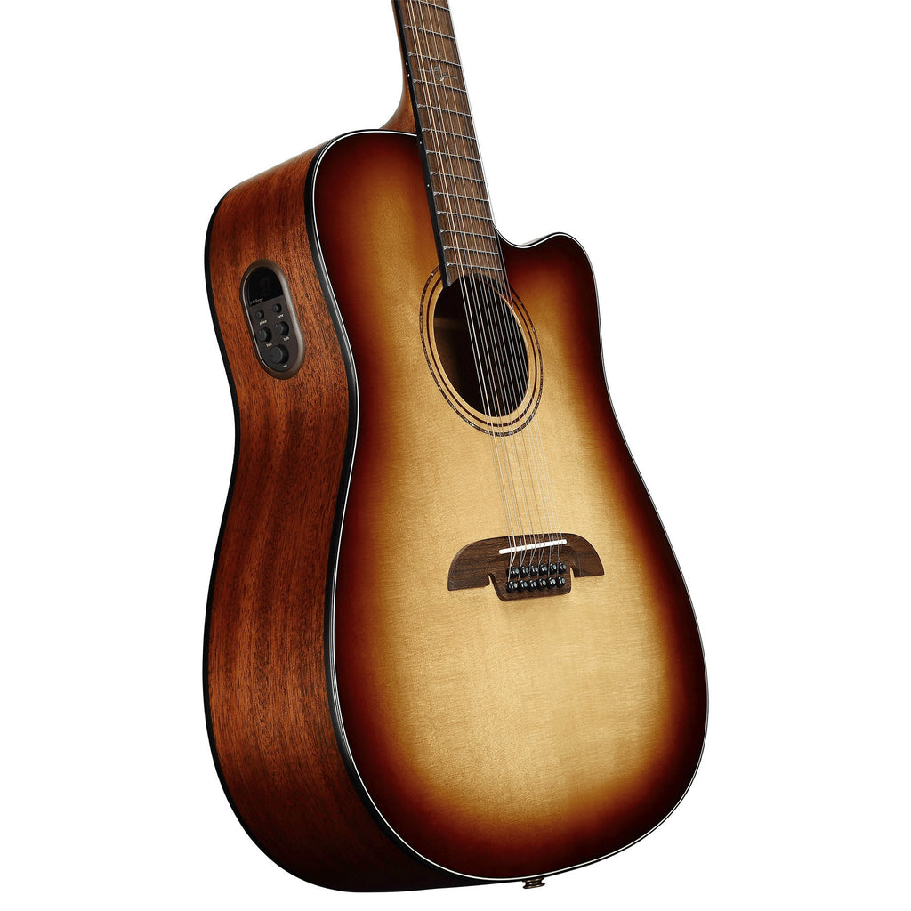 Alvarez Artist AD60ce 12-String Dreadnought Acoustic-Electric Guitar, Solid Sitka Spruce Top, Shadowburst