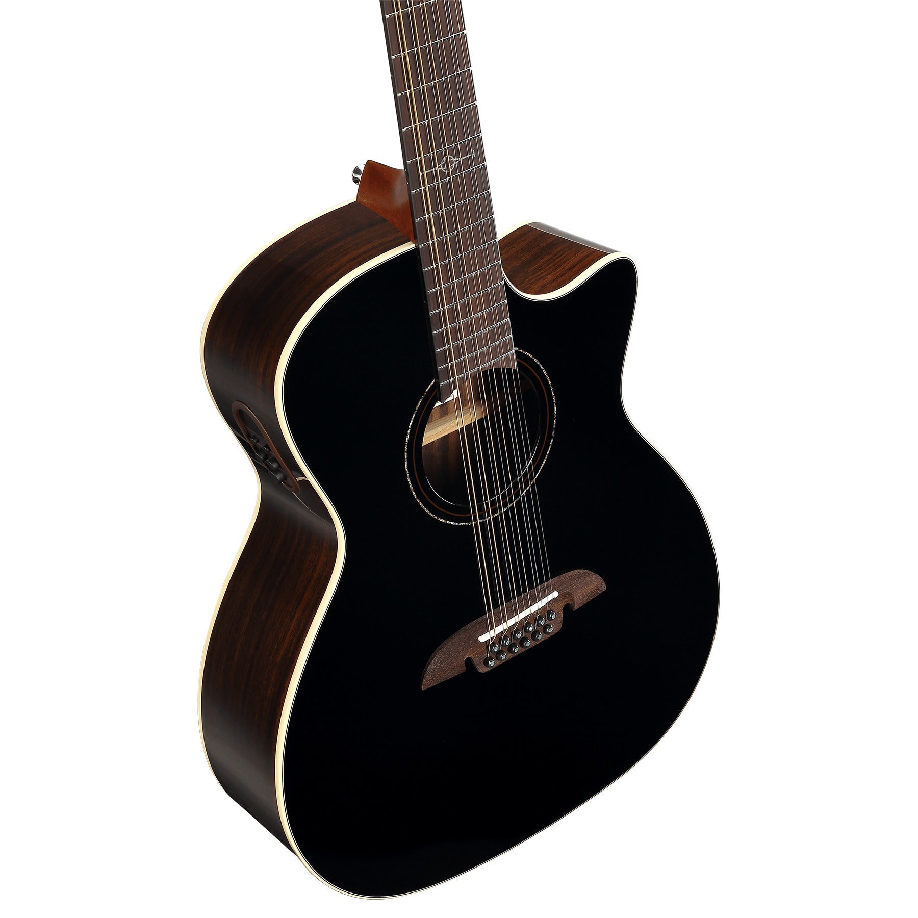 Alvarez Artist AG70ce 12-String Grand Auditorium Acoustic-Electric Guitar, Solid Sitka Spruce Top, Black