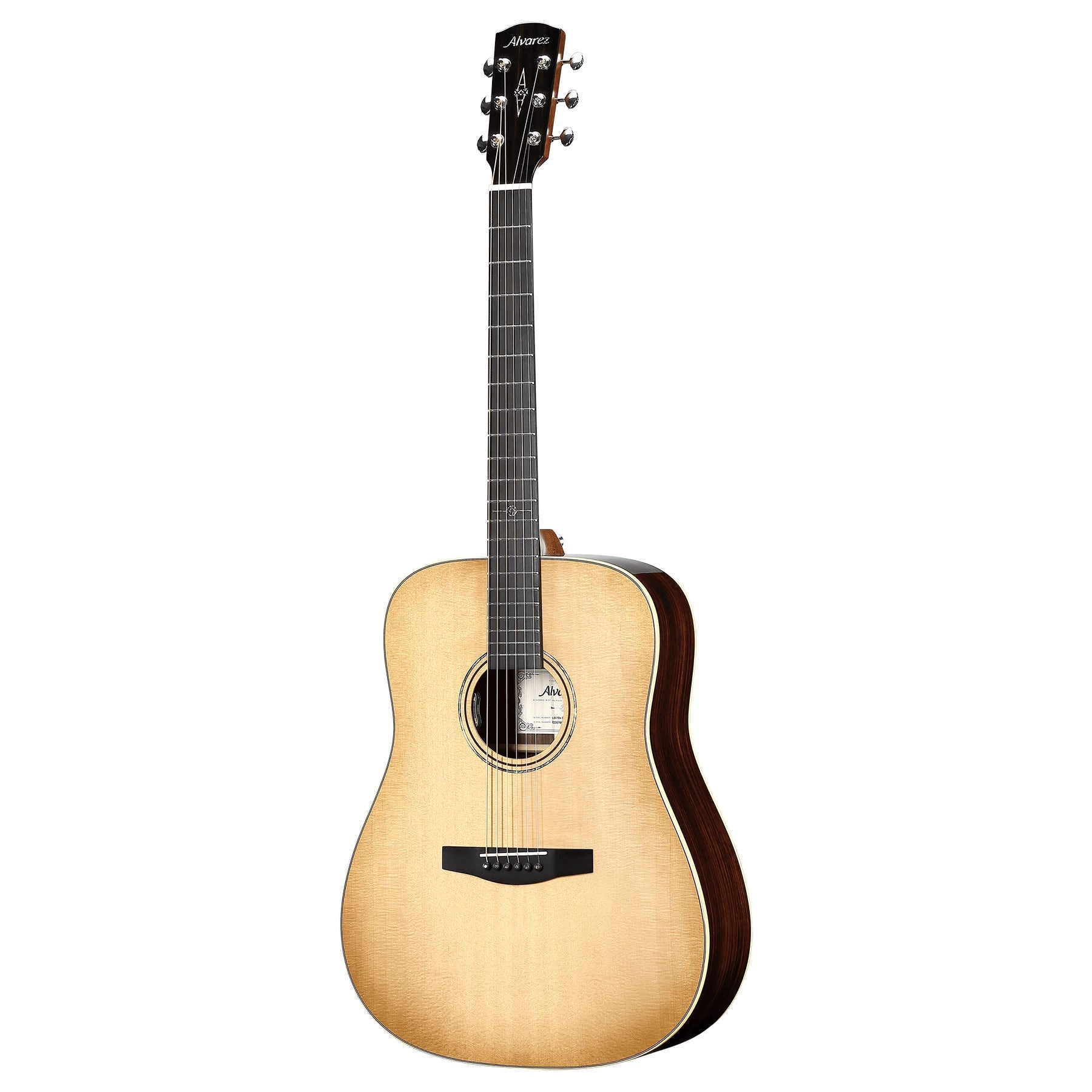 Alvarez LD70e Laureate Dreadnought Acoustic-Electric Guitar, AAA Solid North American Sitka Top, Daybreak