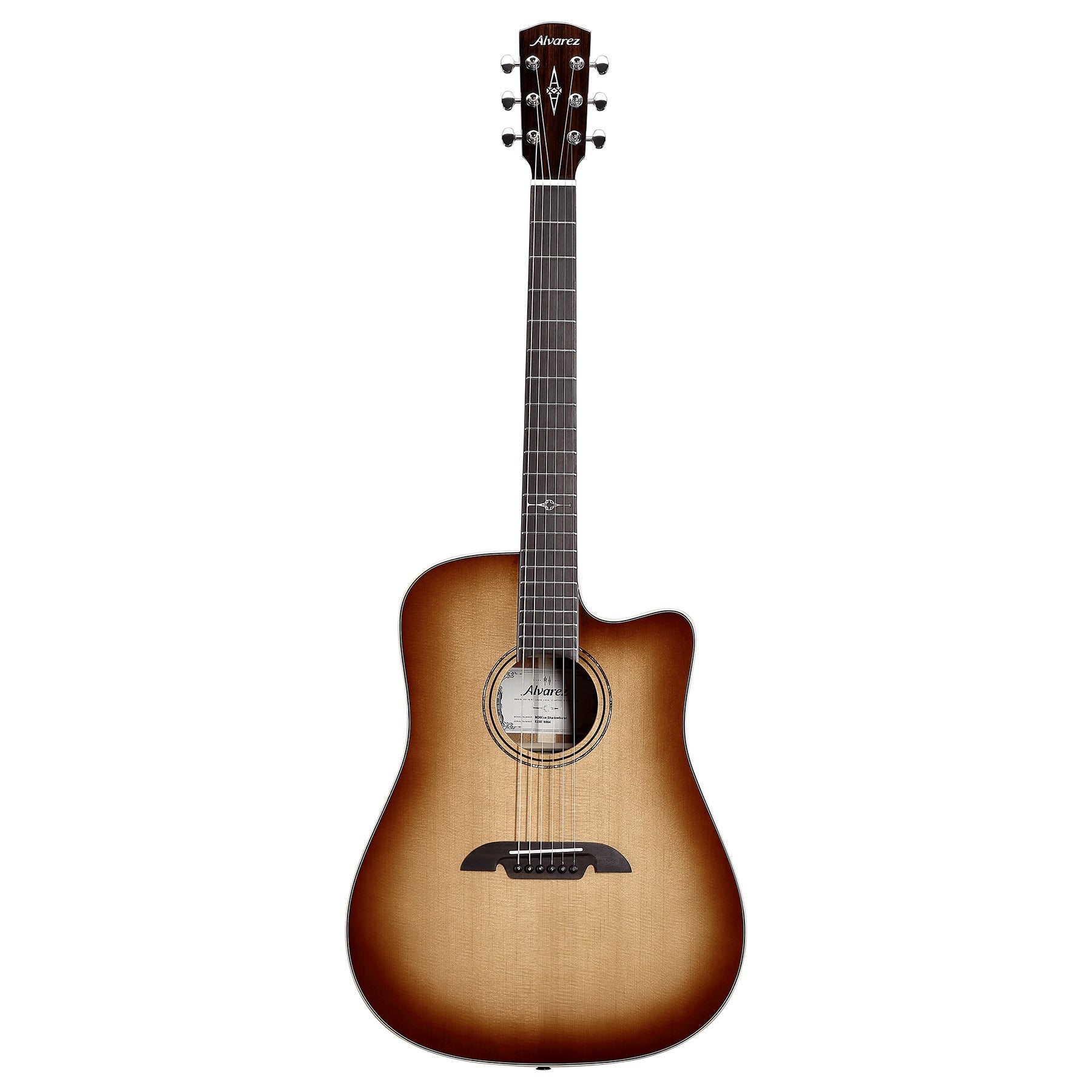 Alvarez MD60CE Acoustic-Electric Guitar, Rosewood Fretboard, Mahogany Back & Sides, Shadowburst