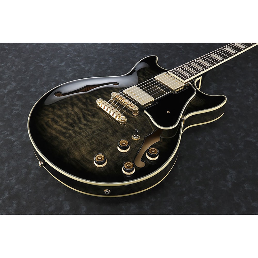 Ibanez AM93 TKS Artcore Expressionist Semi-Hollow Electric Guitar - Transparent Black Sunburst (B-STOCK)