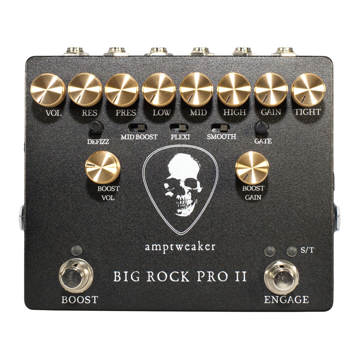 Amptweaker AMP-BRPII Big Rock Pro II Overdrive / Distortion Guitar Effects Pedal