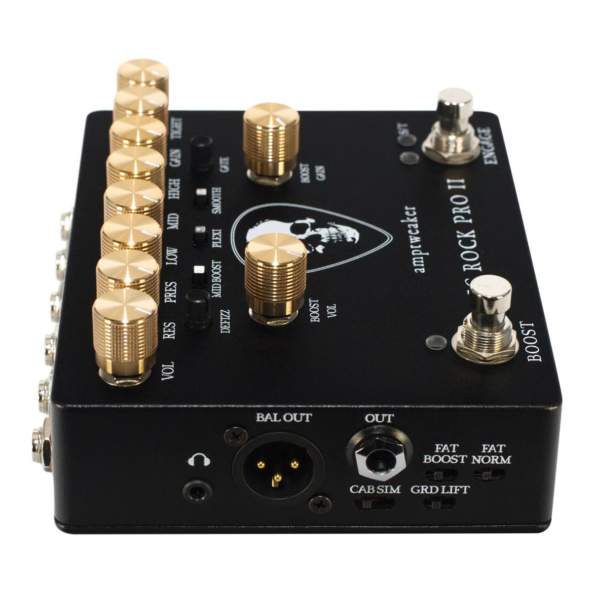 Amptweaker AMP-BRPII Big Rock Pro II Overdrive / Distortion Guitar Effects Pedal