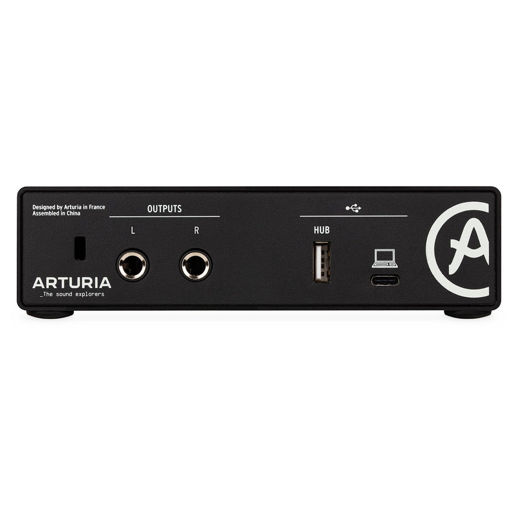 Arturia MiniFuse 1 1-In/2-Out USB-C Audio Interface w/ 1x XLR Combo Input, Black