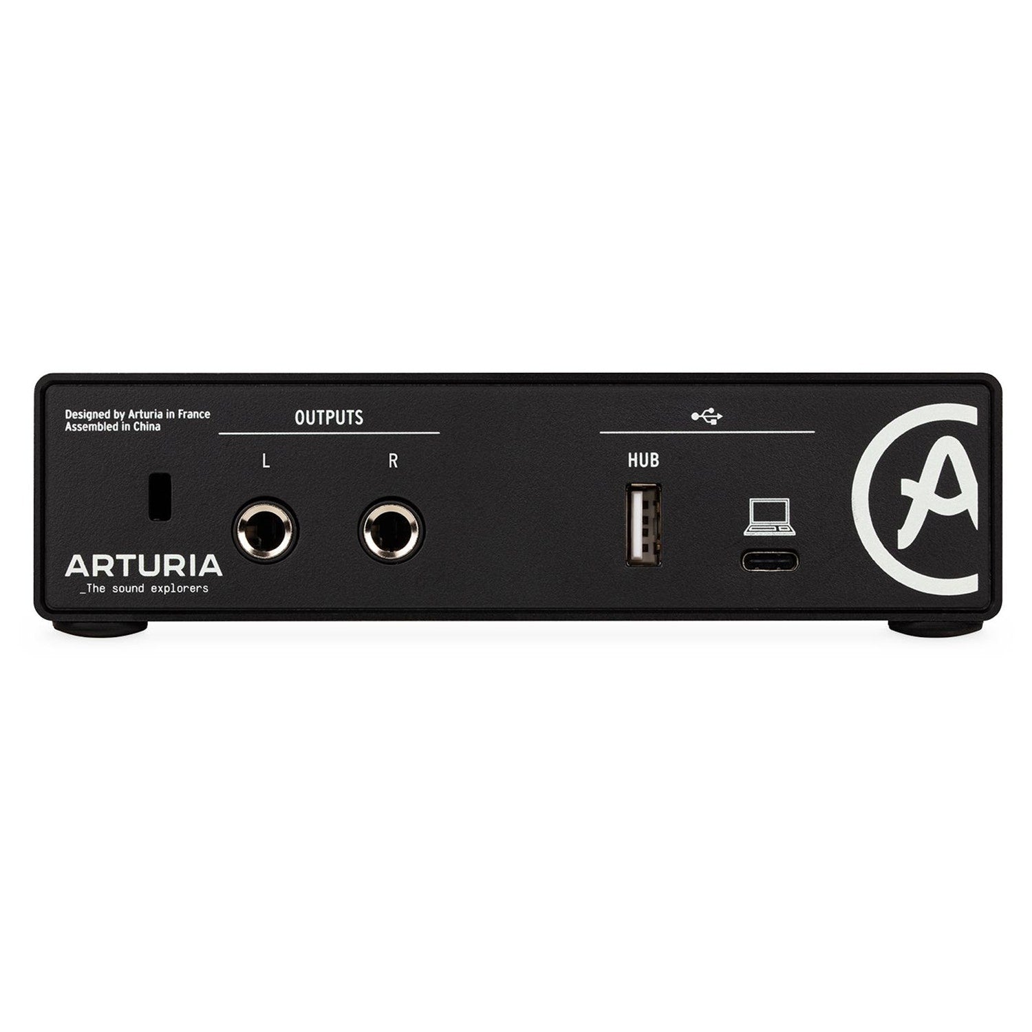 Arturia MiniFuse 1 1-In/2-Out USB-C Audio Interface w/ 1x XLR Combo Input, Black