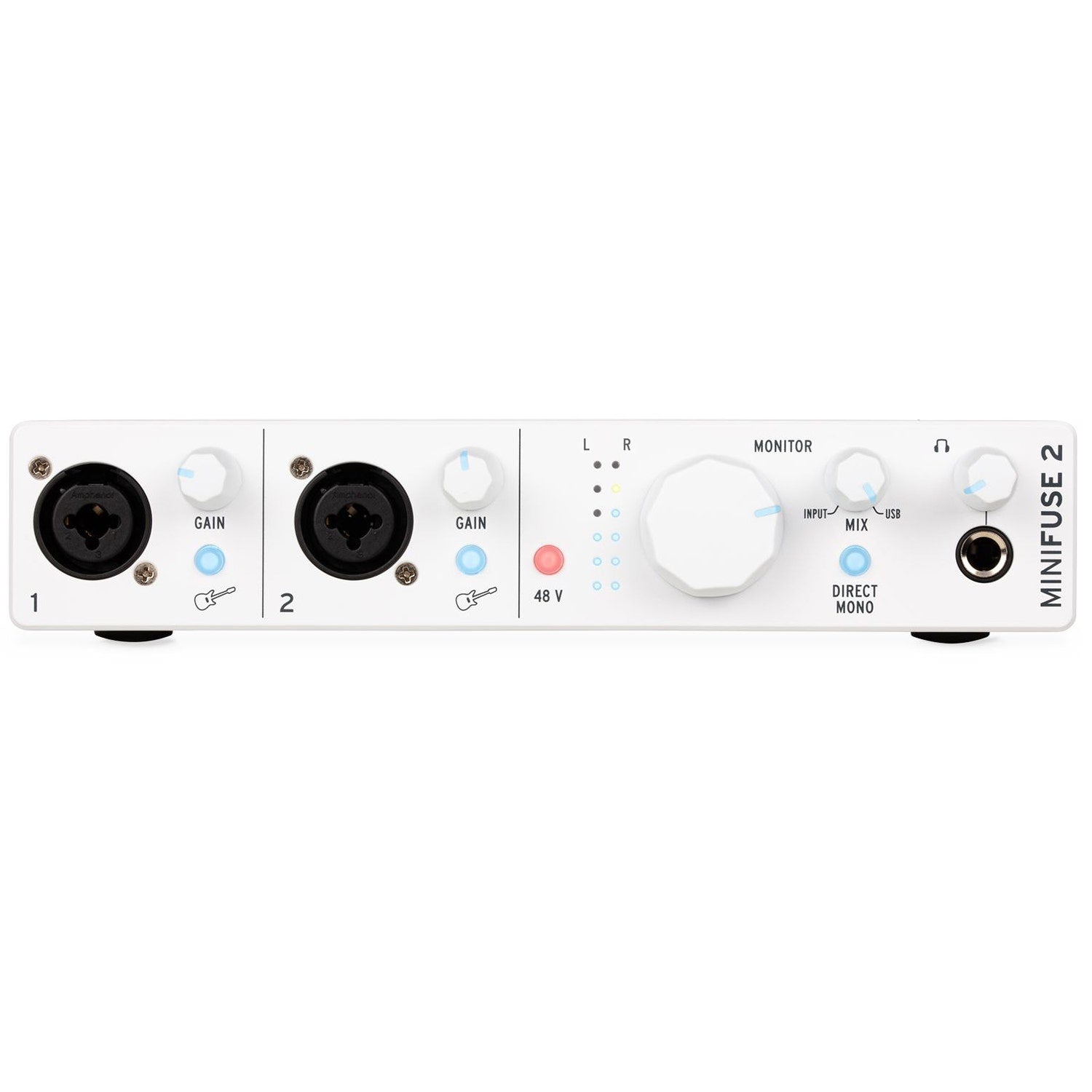 Arturia MiniFuse 2 2-In/2-Out USB-C Audio Interface w/ 2x XLR Combo Inputs, White
