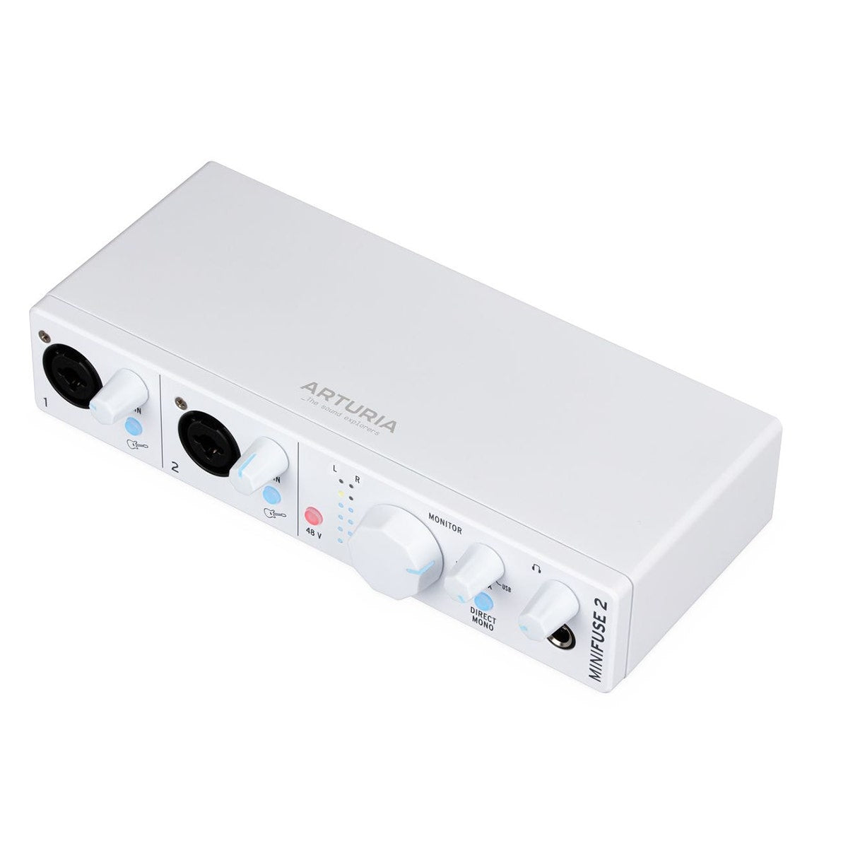Arturia MiniFuse 2 2-In/2-Out USB-C Audio Interface w/ 2x XLR Combo Inputs, White