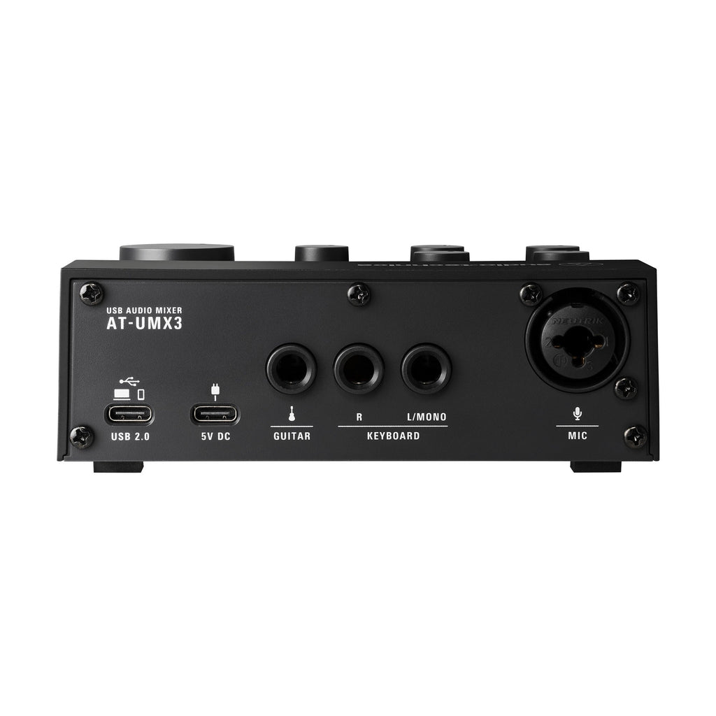 Audio-Technica AT-UMX3 Livestreaming USB Audio Mixer with XLR & 1/4" Inputs