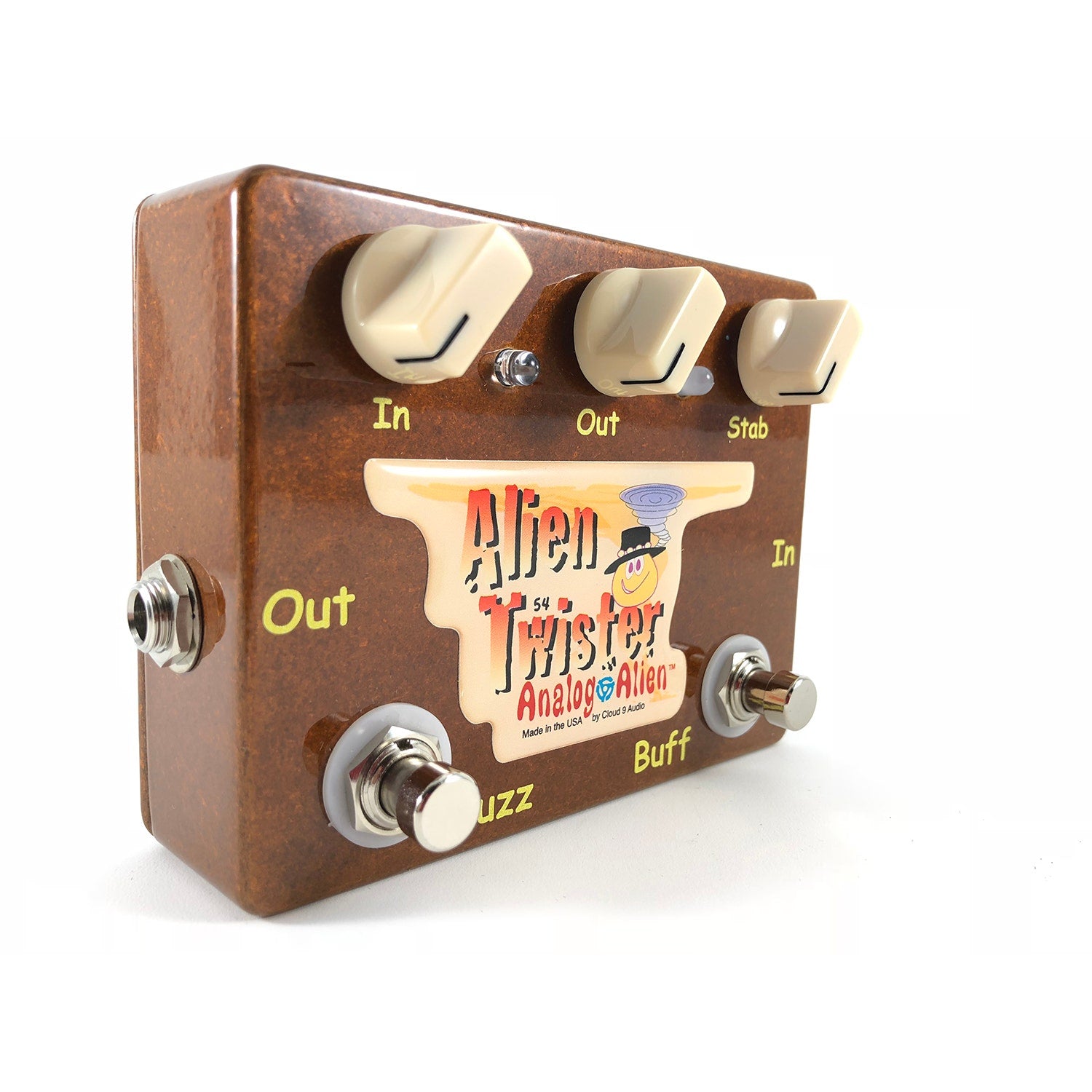 Analog Alien Twister Fuzz / Buffer Guitar Effects Pedal