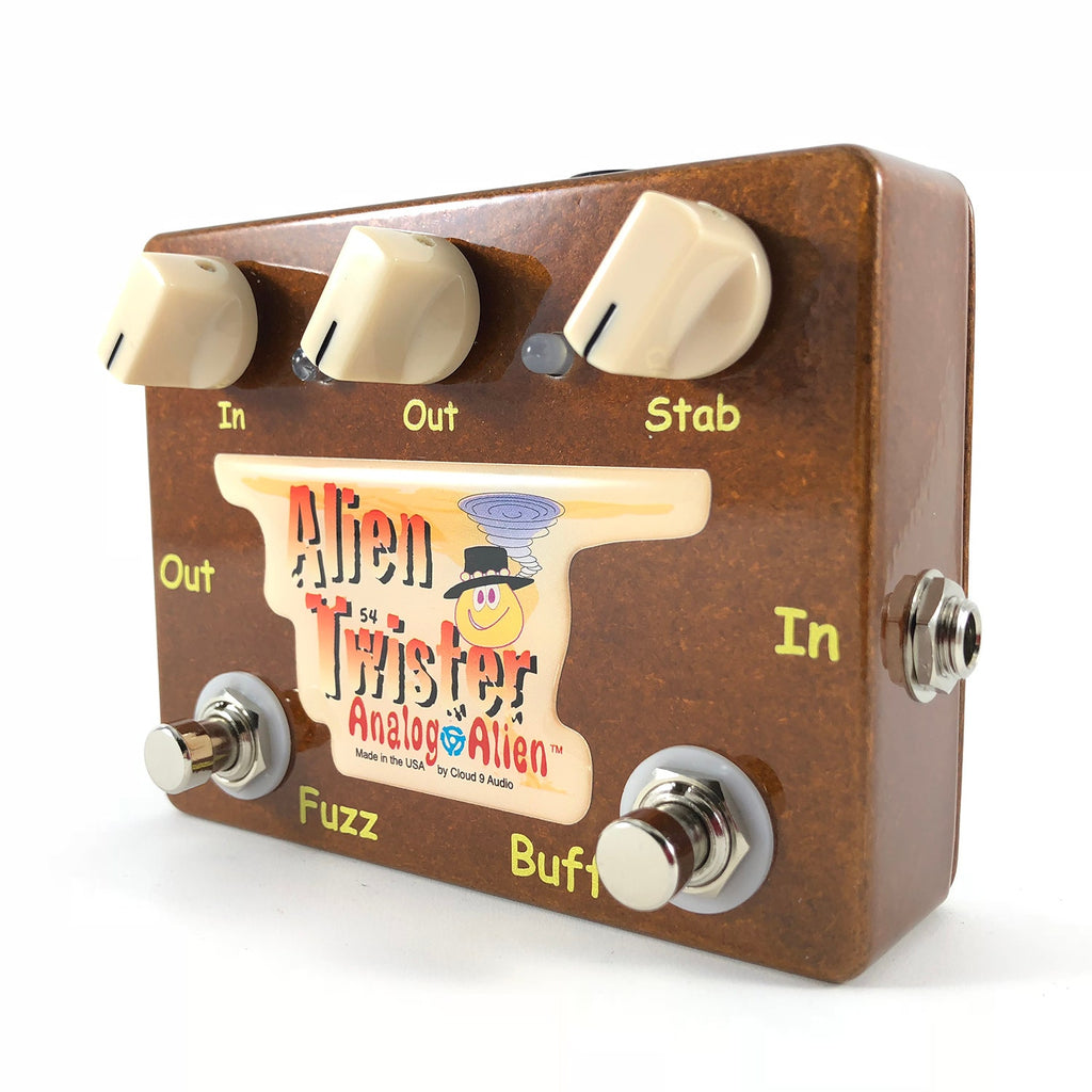 Analog Alien Twister Fuzz / Buffer Guitar Effects Pedal