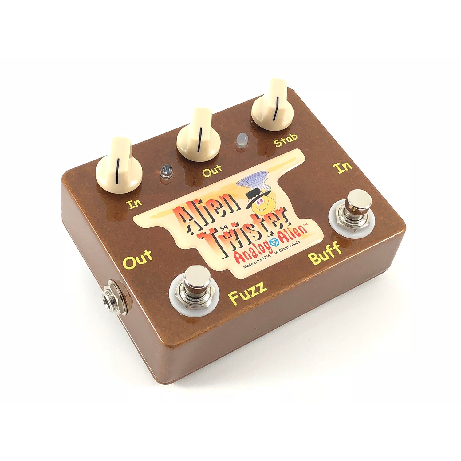 Analog Alien Twister Fuzz / Buffer Guitar Effects Pedal