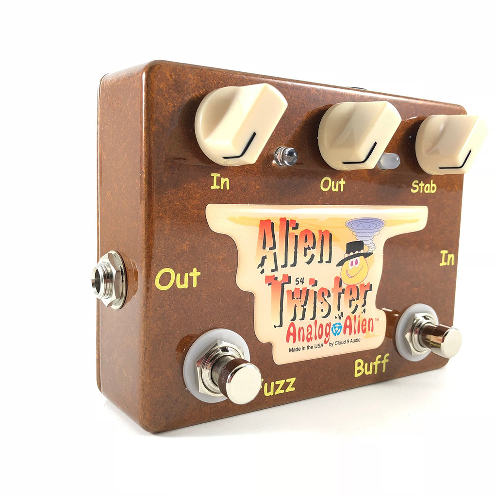 Analog Alien Twister Fuzz / Buffer Guitar Effects Pedal