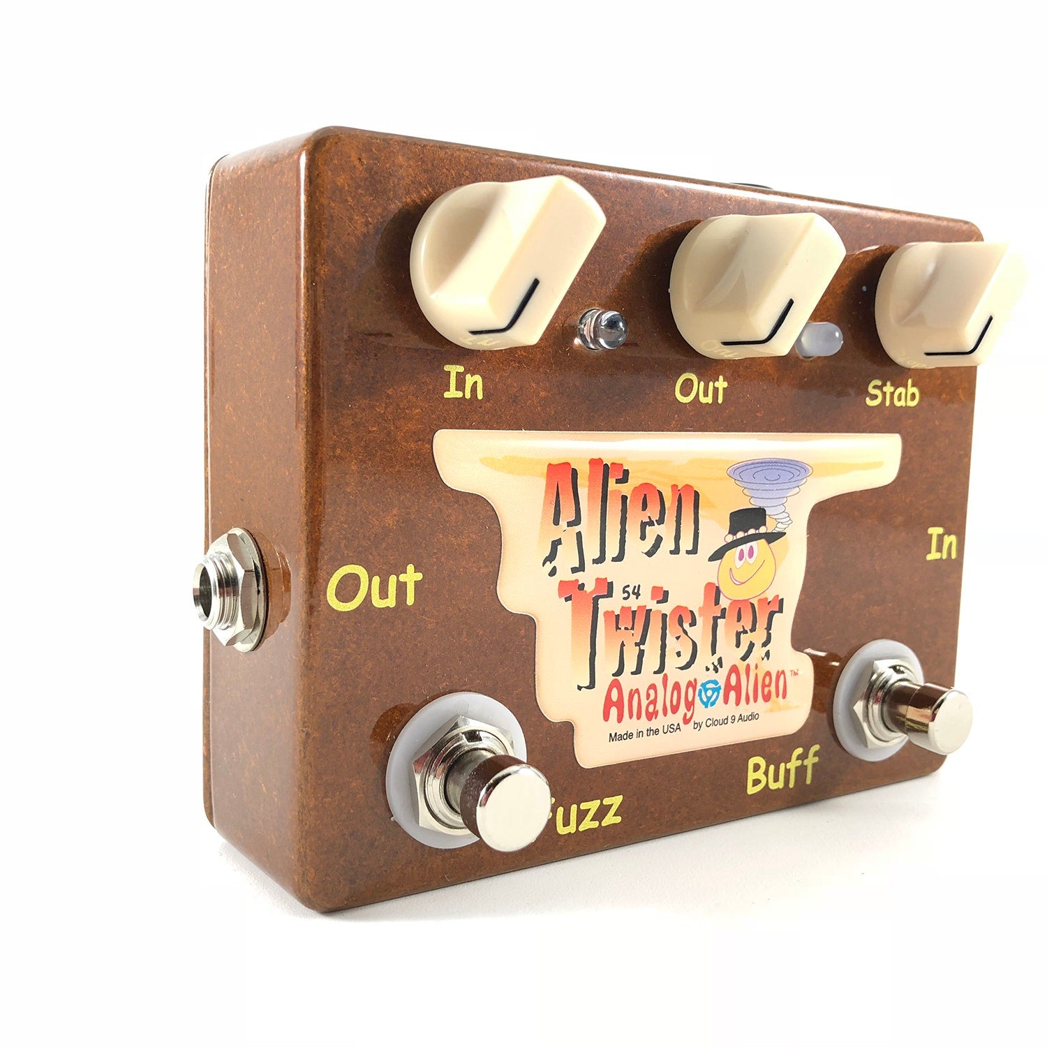 Analog Alien Twister Fuzz / Buffer Guitar Effects Pedal