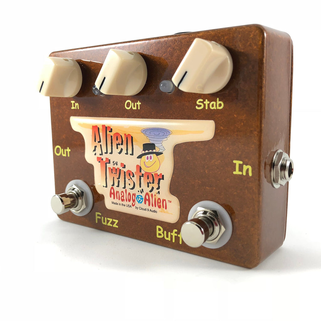 Analog Alien Twister Fuzz / Buffer Guitar Effects Pedal