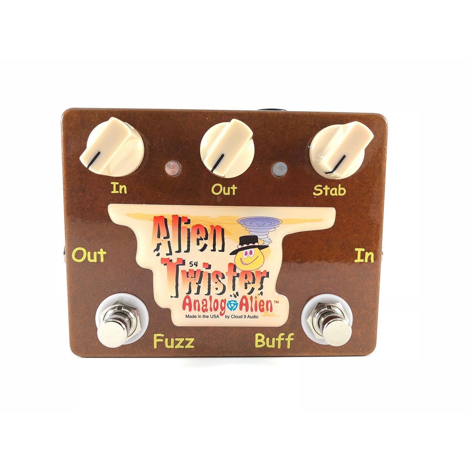 Analog Alien Twister Fuzz / Buffer Guitar Effects Pedal