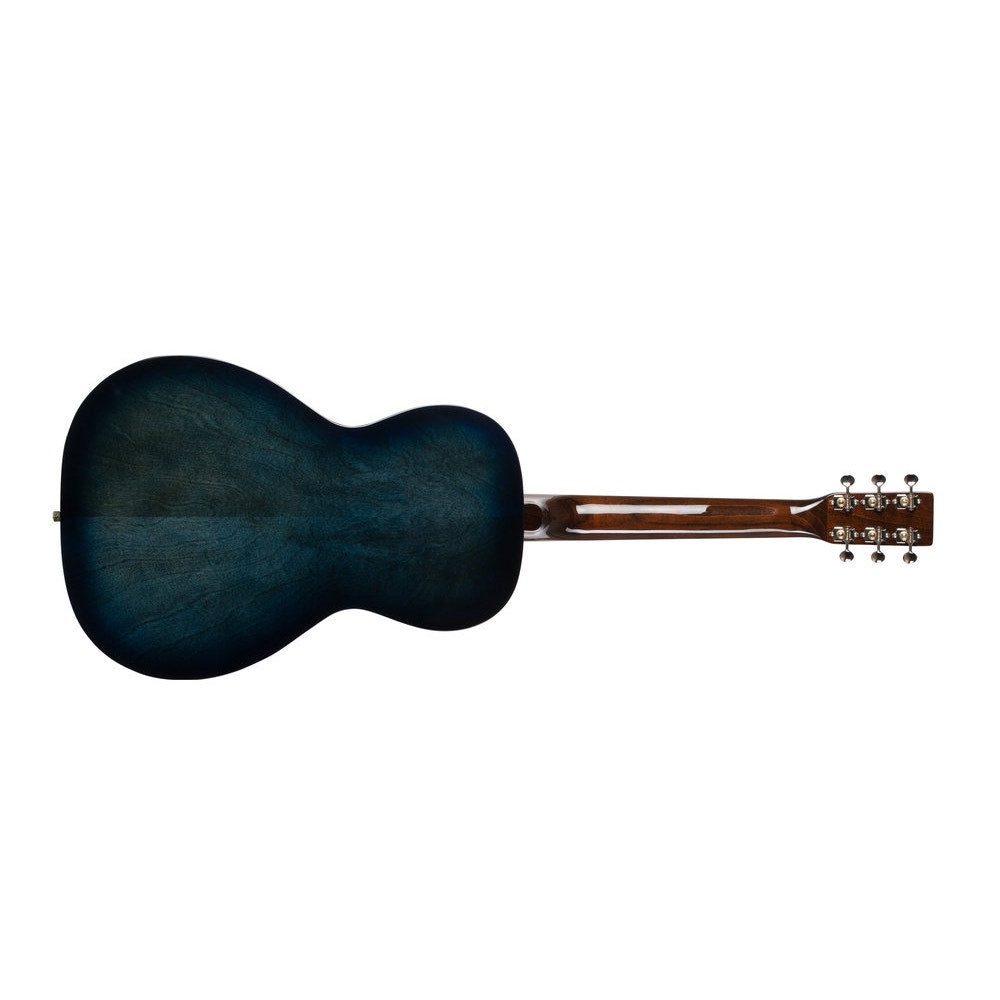 Art & Lutherie Roadhouse Q-Discrete Parlor Acoustic Electric Guitar, Indigo Burst