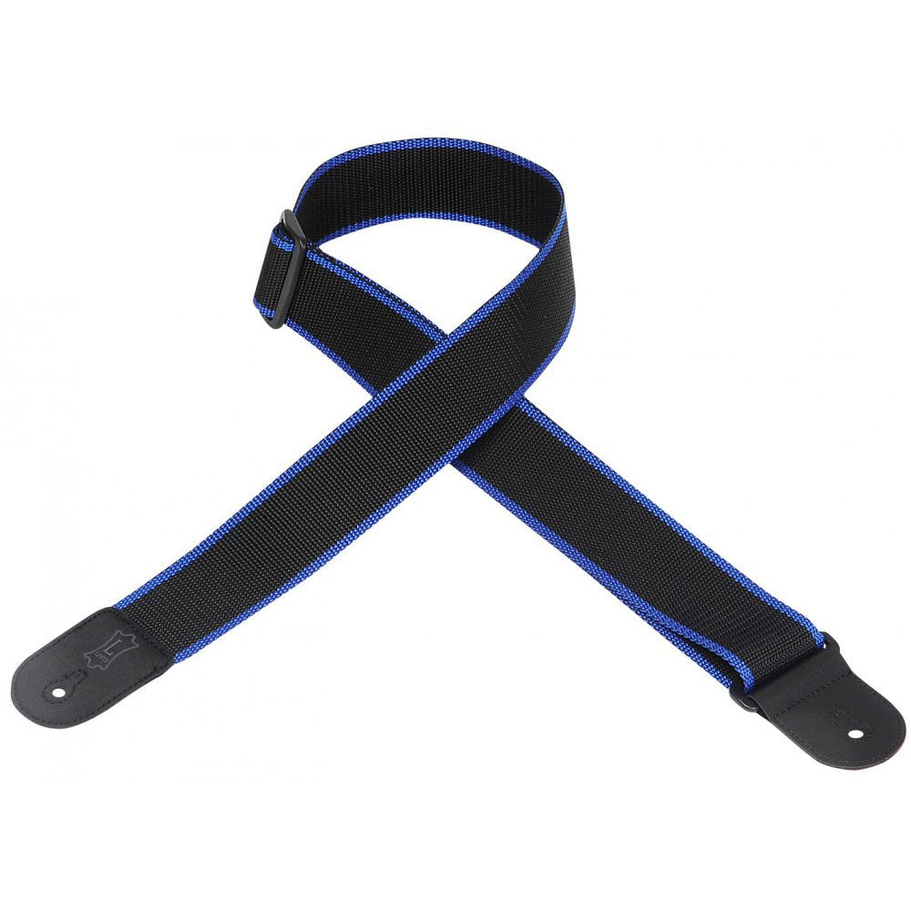 Levy's M8 POLY 2" Polypropylene Guitar Strap - Black/Blue