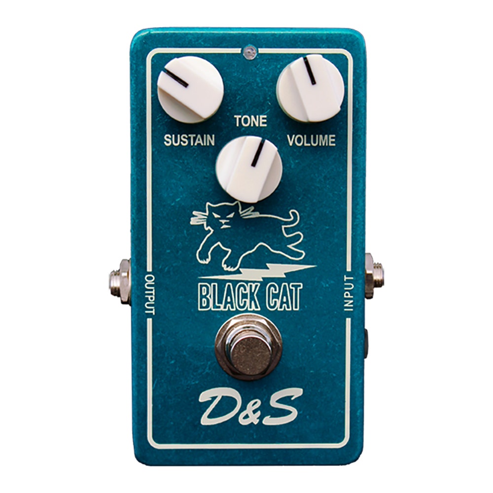 Black Cat Pedals D&S DS Sustainer Guitar Effects Pedal (Ibanez/Maxon OD-801 Replica)